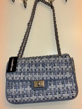 Karl Lagerfeld woven shoulder purse